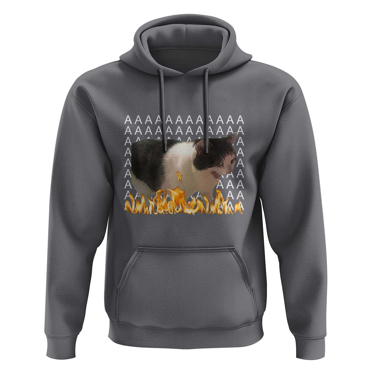 Screaming Cat Meme Hoodie Funny Internet Gen Z Cat Lover