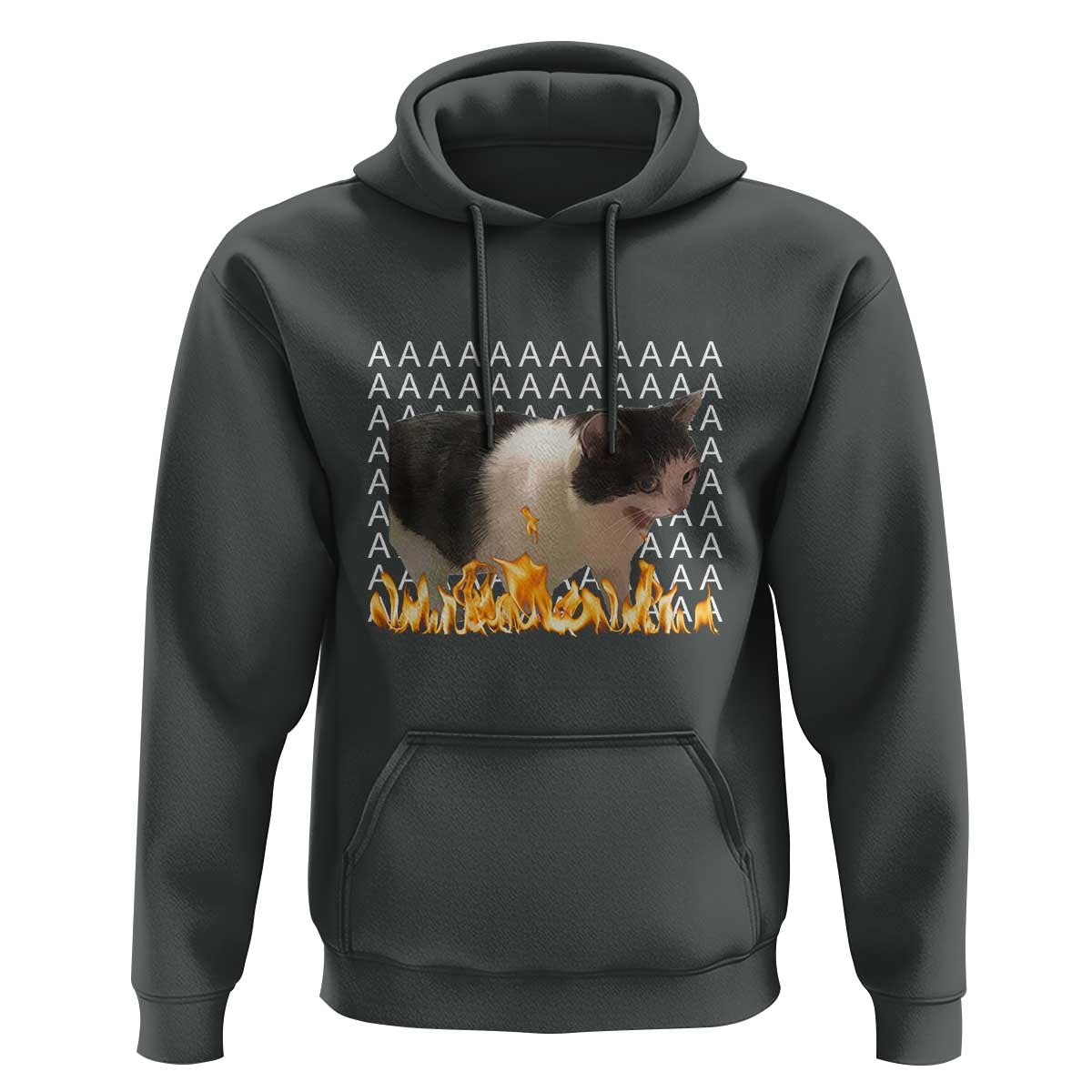 Screaming Cat Meme Hoodie Funny Internet Gen Z Cat Lover