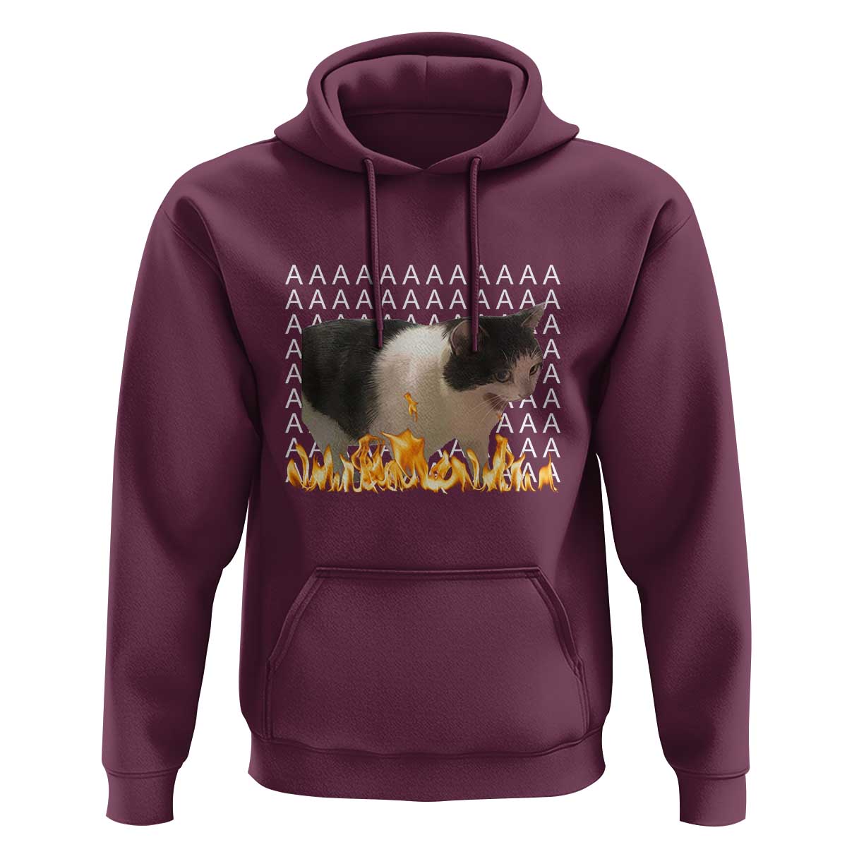 Screaming Cat Meme Hoodie Funny Internet Gen Z Cat Lover