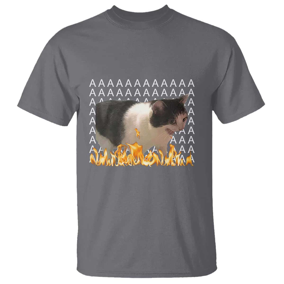 Screaming Cat Meme T Shirt Funny Internet Gen Z Cat Lover