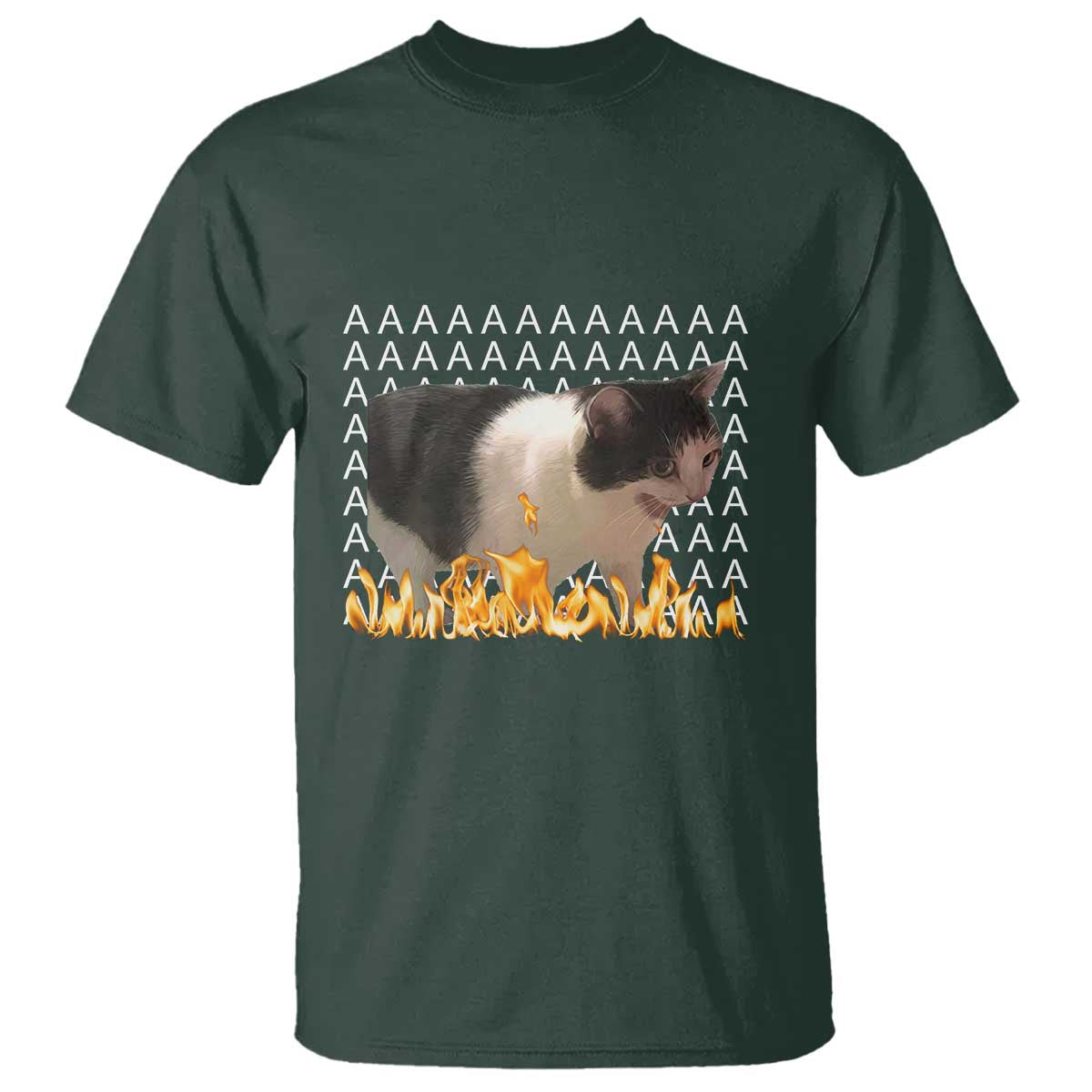 Screaming Cat Meme T Shirt Funny Internet Gen Z Cat Lover