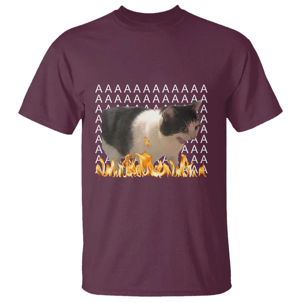 Screaming Cat Meme T Shirt Funny Internet Gen Z Cat Lover
