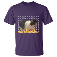 Screaming Cat Meme T Shirt Funny Internet Gen Z Cat Lover