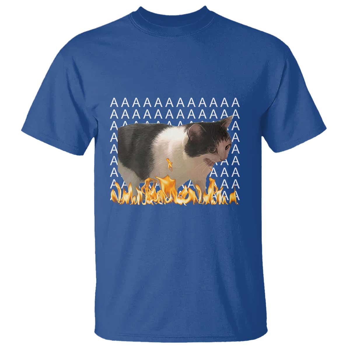 Screaming Cat Meme T Shirt Funny Internet Gen Z Cat Lover