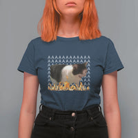 Screaming Cat Meme T Shirt For Women Funny Internet Gen Z Cat Lover