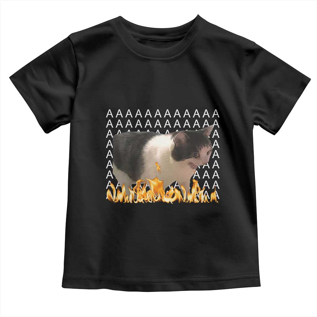 Screaming Cat Meme Toddler T Shirt Funny Internet Gen Z Cat Lover