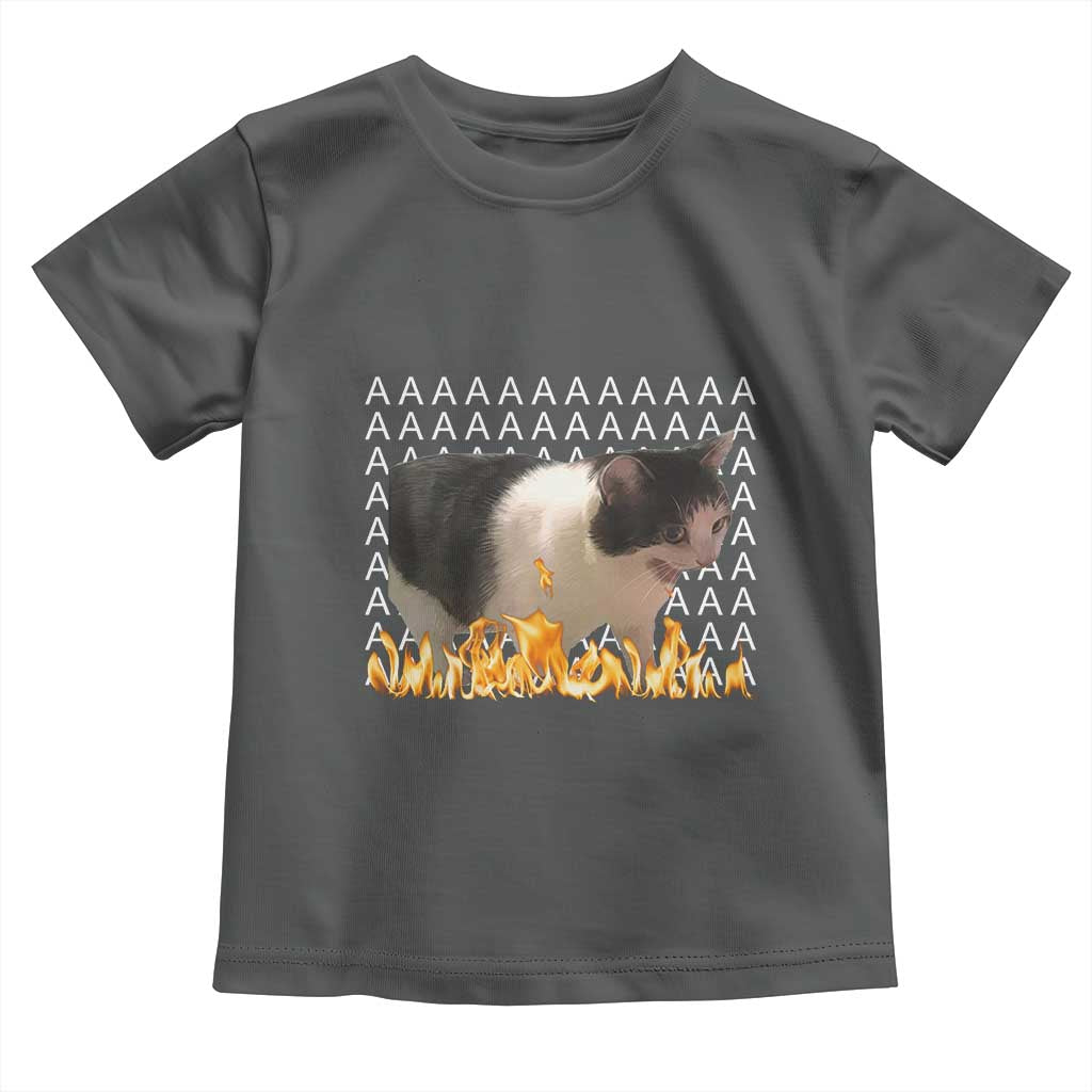 Screaming Cat Meme Toddler T Shirt Funny Internet Gen Z Cat Lover