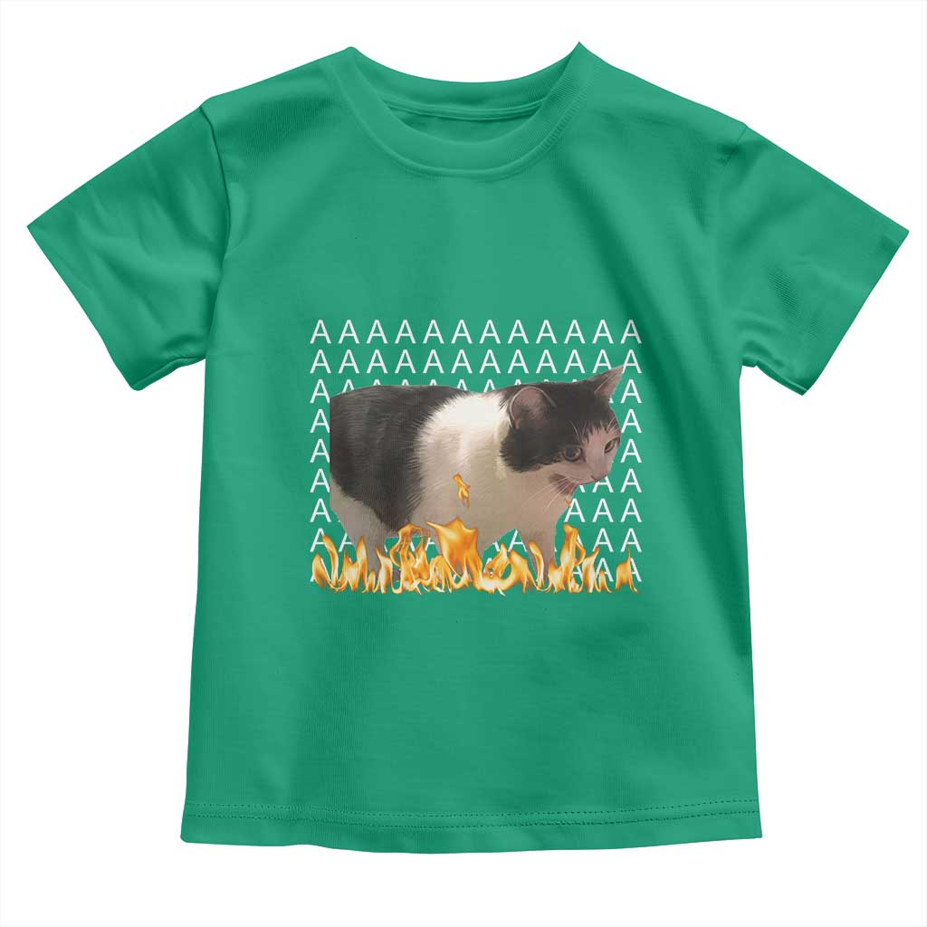 Screaming Cat Meme Toddler T Shirt Funny Internet Gen Z Cat Lover