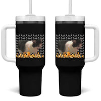Screaming Cat Meme Tumbler With Handle Funny Internet Gen Z Cat Lover