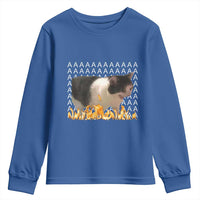 Screaming Cat Meme Youth Sweatshirt Funny Internet Gen Z Cat Lover