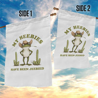 Funny Cowboy Frog Meme Garden Flag My Heebies Have Been Jeebied