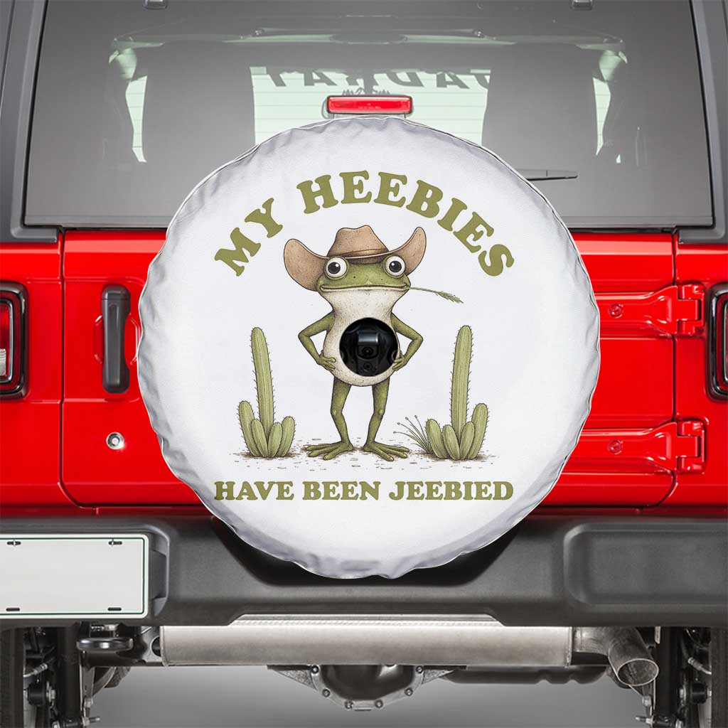 Funny Cowboy Frog Meme Spare Tire Cover My Heebies Have Been Jeebied