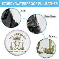 Funny Cowboy Frog Meme Spare Tire Cover My Heebies Have Been Jeebied