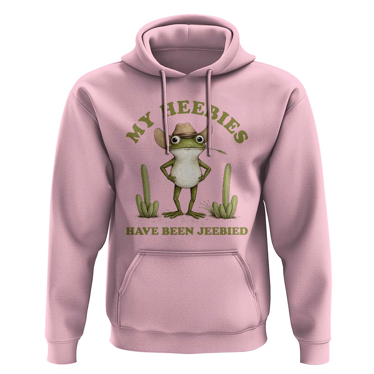 Funny Cowboy Frog Meme Hoodie My Heebies Have Been Jeebied