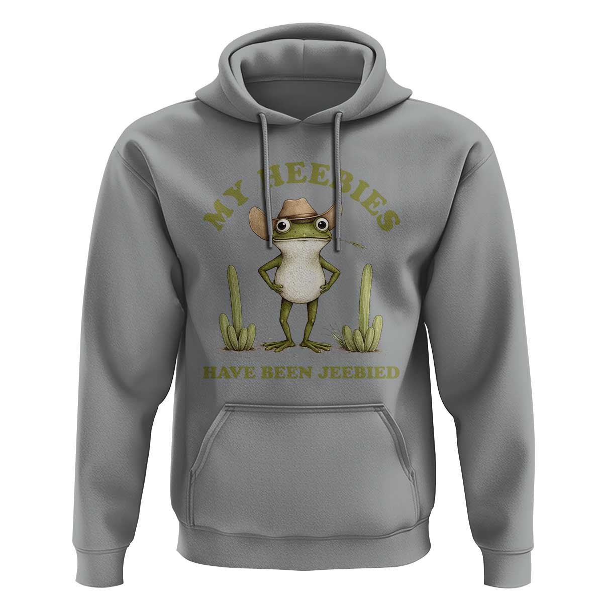 Funny Cowboy Frog Meme Hoodie My Heebies Have Been Jeebied