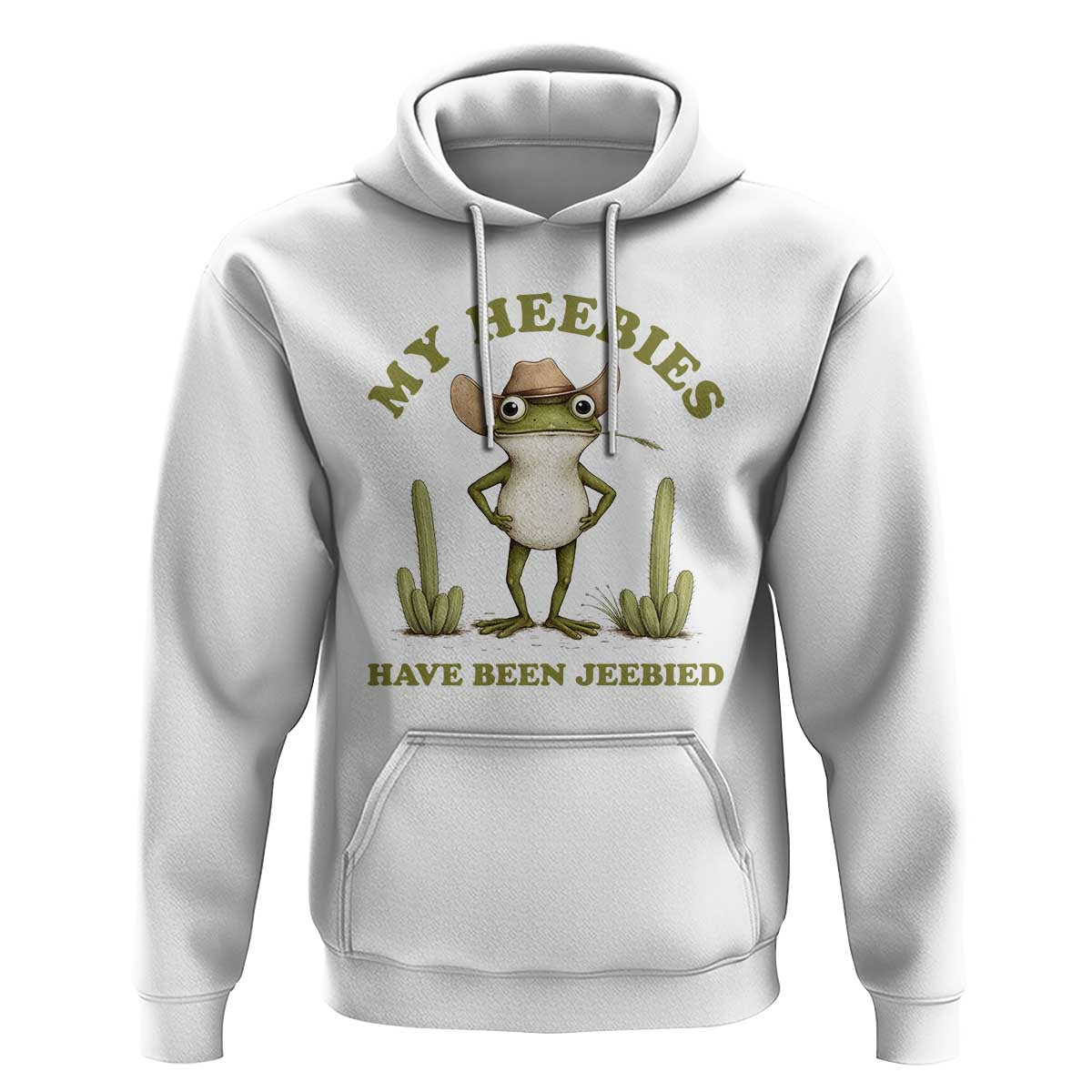 Funny Cowboy Frog Meme Hoodie My Heebies Have Been Jeebied