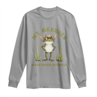 Funny Cowboy Frog Meme Long Sleeve Shirt My Heebies Have Been Jeebied