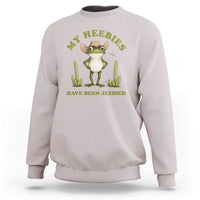 Funny Cowboy Frog Meme Sweatshirt My Heebies Have Been Jeebied