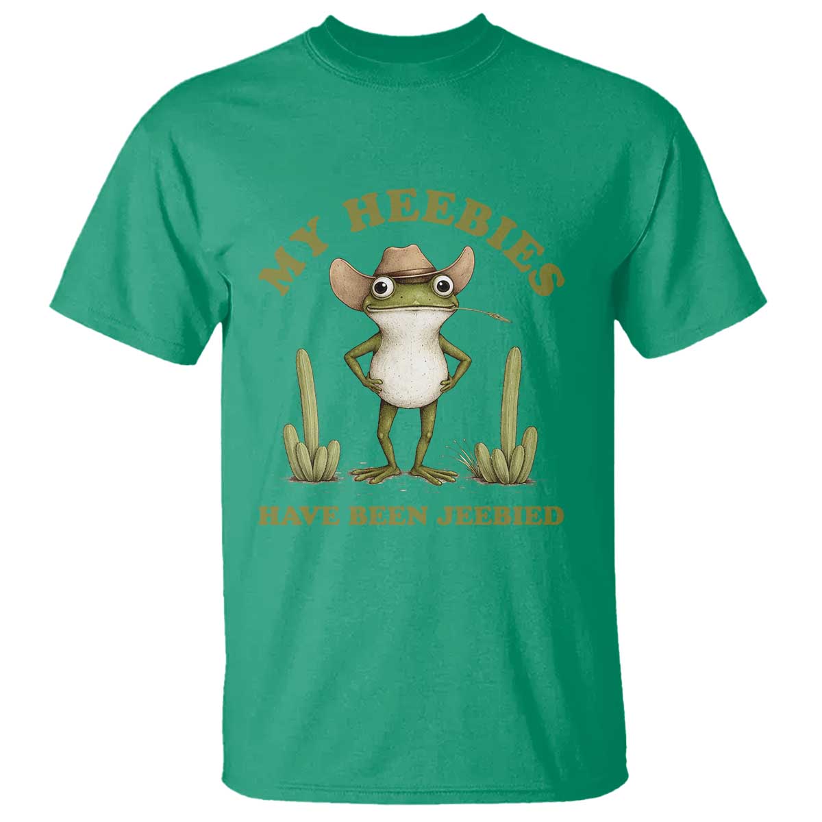 Funny Cowboy Frog Meme T Shirt My Heebies Have Been Jeebied