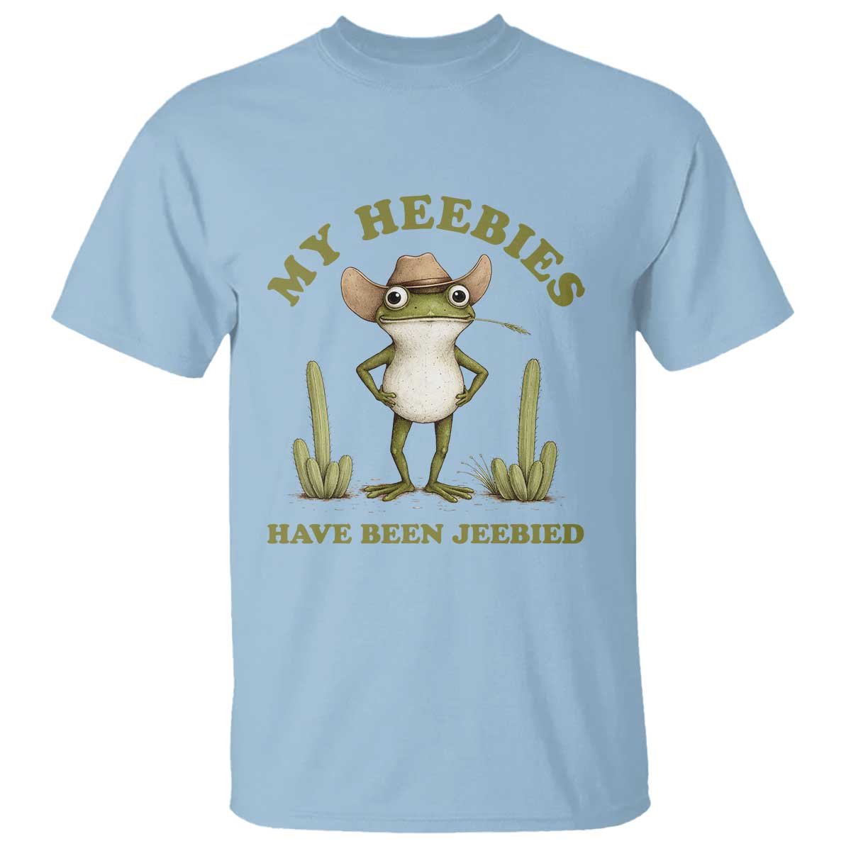 Funny Cowboy Frog Meme T Shirt My Heebies Have Been Jeebied