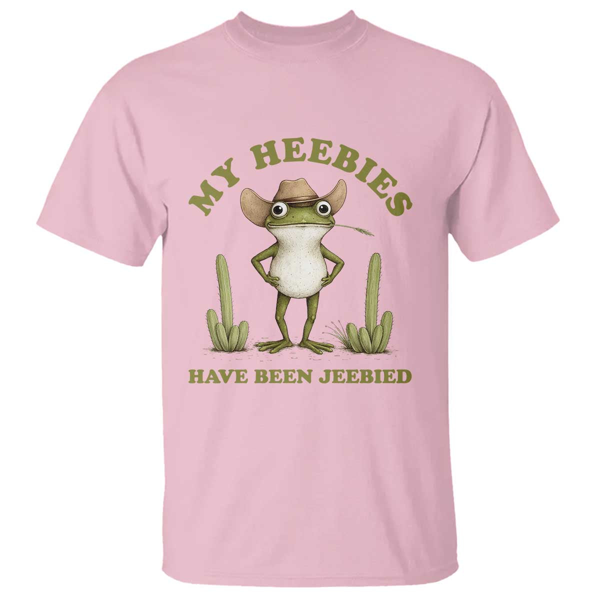Funny Cowboy Frog Meme T Shirt My Heebies Have Been Jeebied