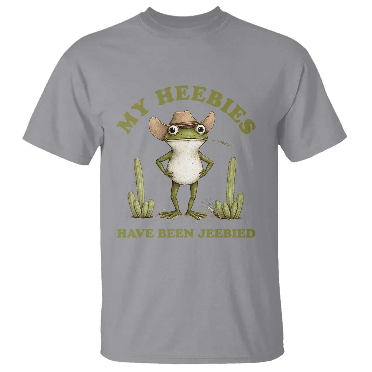 Funny Cowboy Frog Meme T Shirt My Heebies Have Been Jeebied