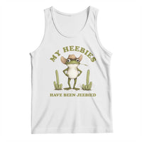 Funny Cowboy Frog Meme Tank Top My Heebies Have Been Jeebied