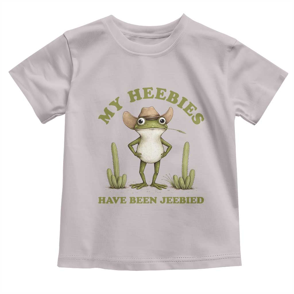 Funny Cowboy Frog Meme Toddler T Shirt My Heebies Have Been Jeebied