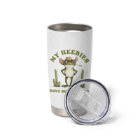 Funny Cowboy Frog Meme Tumbler Cup My Heebies Have Been Jeebied