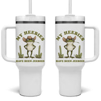 Funny Cowboy Frog Meme Tumbler With Handle My Heebies Have Been Jeebied