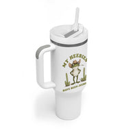 Funny Cowboy Frog Meme Tumbler With Handle My Heebies Have Been Jeebied