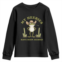 Funny Cowboy Frog Meme Youth Sweatshirt My Heebies Have Been Jeebied