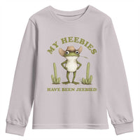 Funny Cowboy Frog Meme Youth Sweatshirt My Heebies Have Been Jeebied