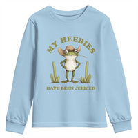 Funny Cowboy Frog Meme Youth Sweatshirt My Heebies Have Been Jeebied