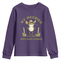 Funny Cowboy Frog Meme Youth Sweatshirt My Heebies Have Been Jeebied