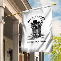 Funny Cowboy Raccoon Meme Garden Flag My Heebies Have Been Jeebied