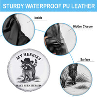 Funny Cowboy Raccoon Meme Spare Tire Cover My Heebies Have Been Jeebied