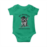 Funny Cowboy Raccoon Meme Baby Onesie My Heebies Have Been Jeebied