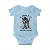 Funny Cowboy Raccoon Meme Baby Onesie My Heebies Have Been Jeebied