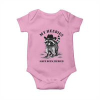 Funny Cowboy Raccoon Meme Baby Onesie My Heebies Have Been Jeebied