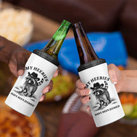 Funny Cowboy Raccoon Meme 4 in 1 Can Cooler Tumbler My Heebies Have Been Jeebied