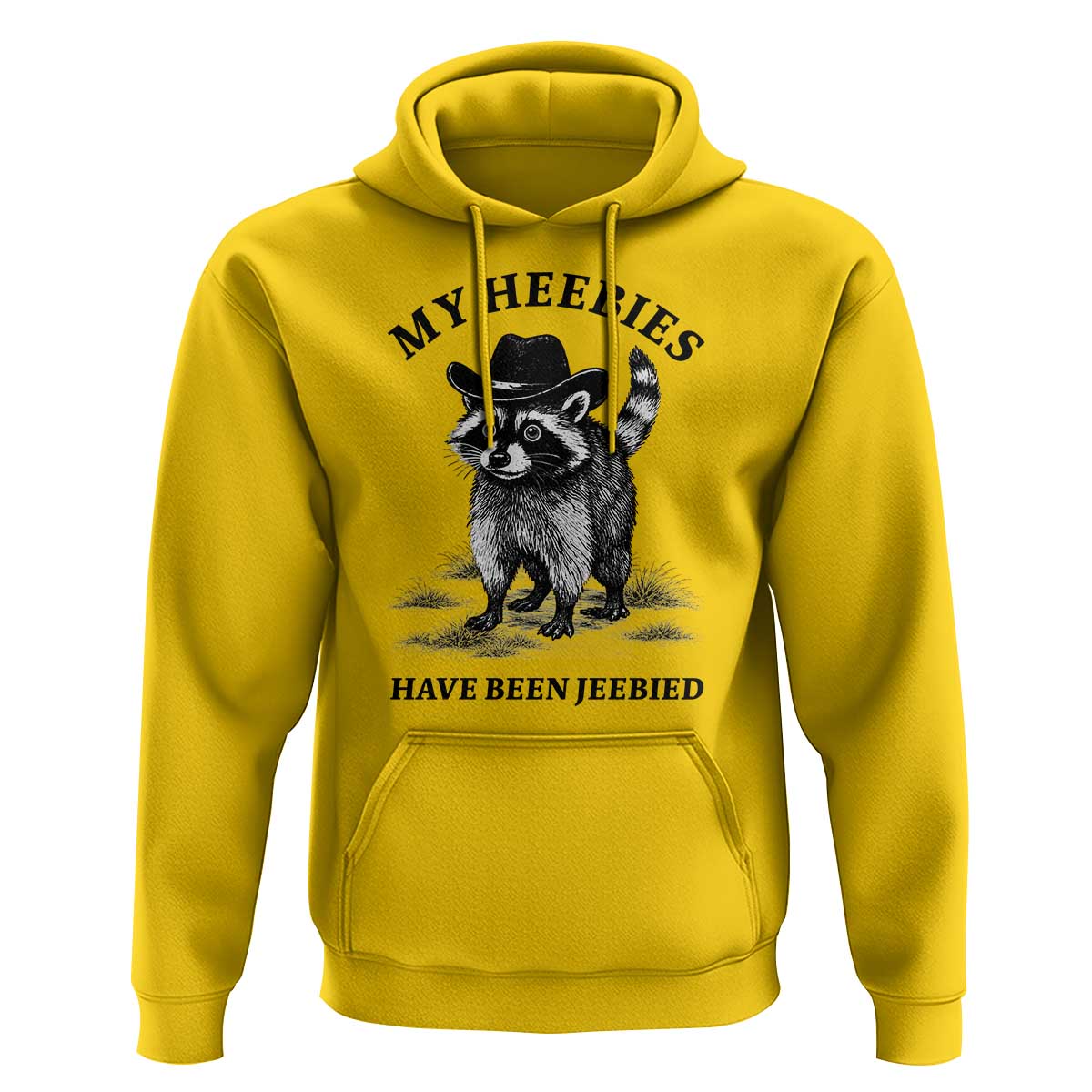 Funny Cowboy Raccoon Meme Hoodie My Heebies Have Been Jeebied