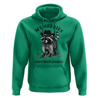 Funny Cowboy Raccoon Meme Hoodie My Heebies Have Been Jeebied