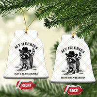 Funny Cowboy Raccoon Meme Ceramic Ornament My Heebies Have Been Jeebied