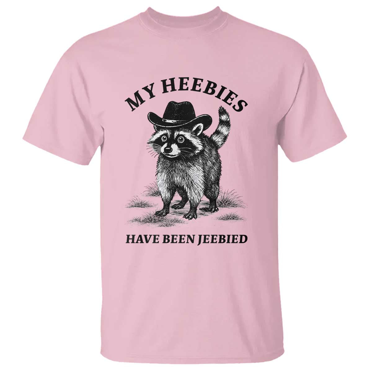 Funny Cowboy Raccoon Meme T Shirt My Heebies Have Been Jeebied
