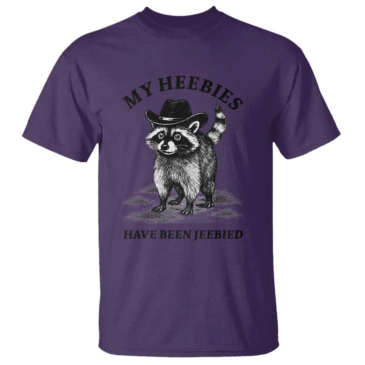 Funny Cowboy Raccoon Meme T Shirt My Heebies Have Been Jeebied