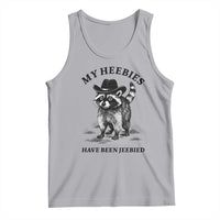 Funny Cowboy Raccoon Meme Tank Top My Heebies Have Been Jeebied