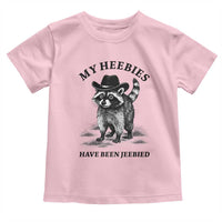 Funny Cowboy Raccoon Meme Toddler T Shirt My Heebies Have Been Jeebied