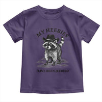 Funny Cowboy Raccoon Meme Toddler T Shirt My Heebies Have Been Jeebied