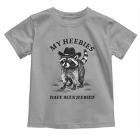 Funny Cowboy Raccoon Meme Toddler T Shirt My Heebies Have Been Jeebied